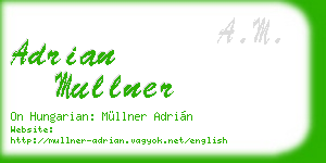 adrian mullner business card