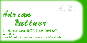 adrian mullner business card